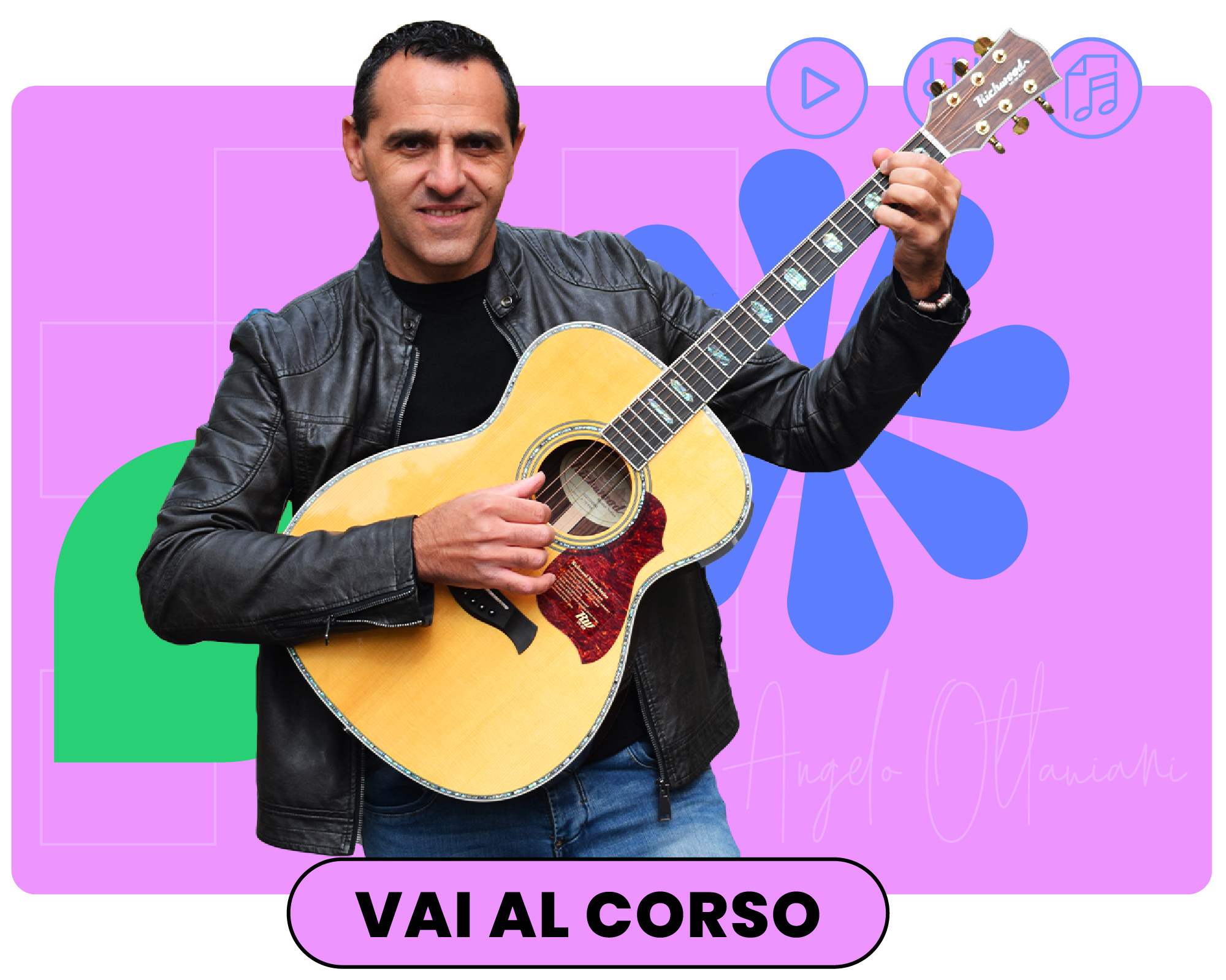 Suona la chitarra con Angelo Ottaviani